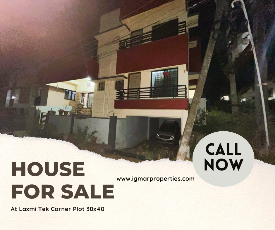 House for Sale at laxmi Tek Corner Plot 30x40