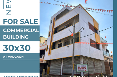 For sale Commercial Building 30x30 At Vadgaon