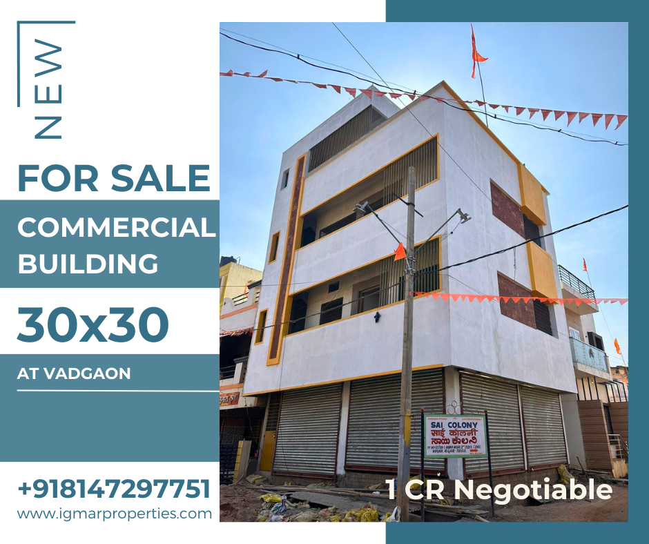 For sale Commercial Building 30x30 At Vadgaon