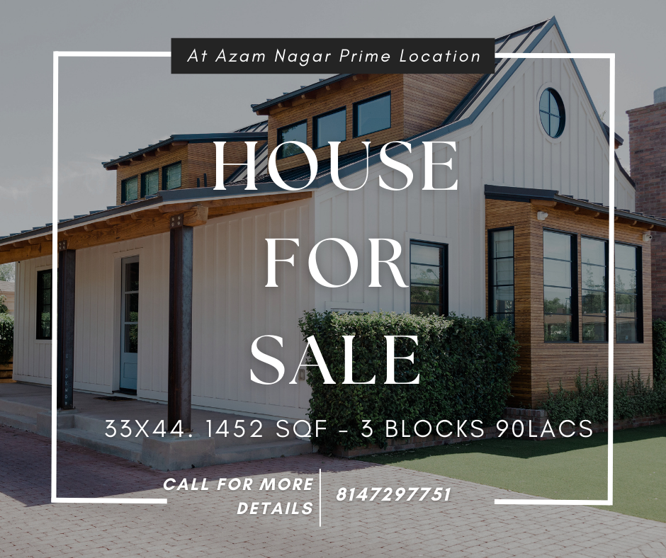 House For Sale At Azam Nagar Prime Location