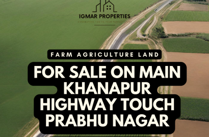 Farm agriculture land for sale on main khanapur highway touch prabhu nagar