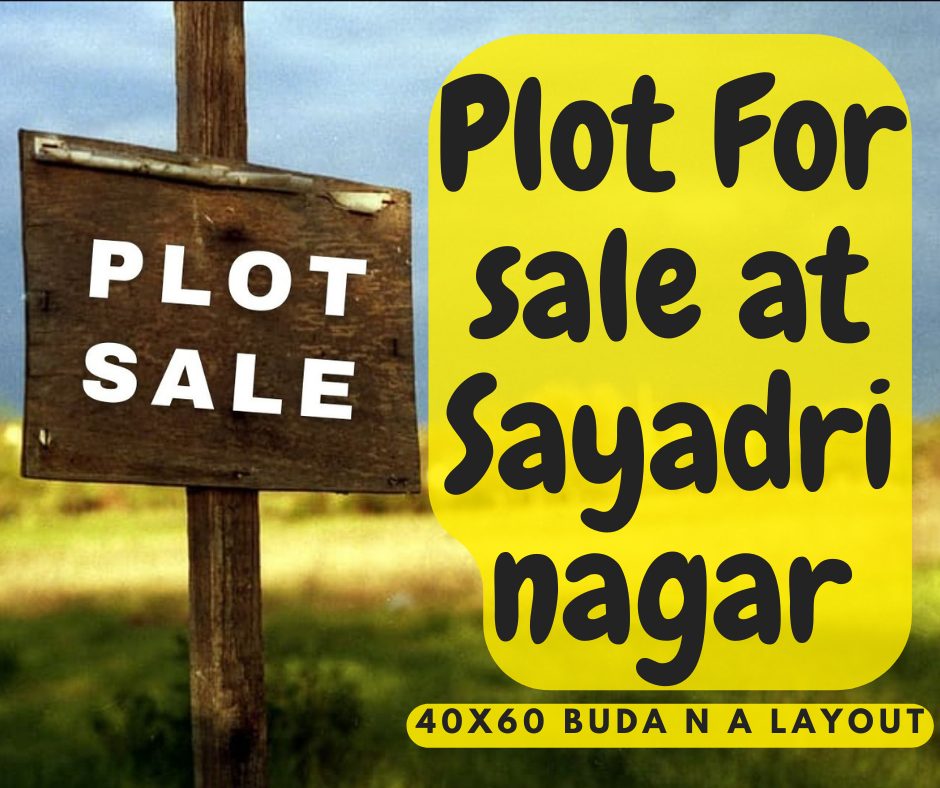 Plot For sale at Sahyadri Nagar belagavi 40x60 BUDA N A Layout