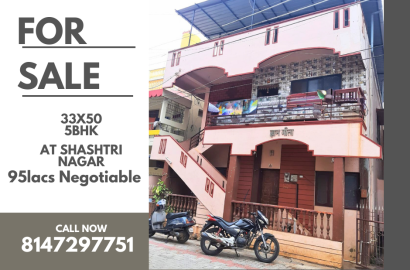 House for Sale at Shashtri Nagar Belgaum 33x50 5 BHK