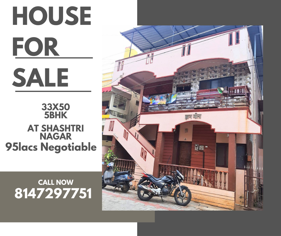 House for Sale at Shashtri Nagar Belgaum 33x50 5 BHK