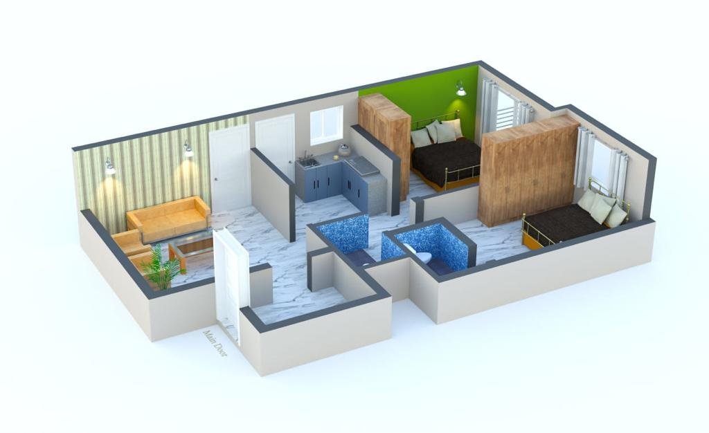 For Sale: 2 BHK, 3BHK Flat in Prime Location Shri Nagar