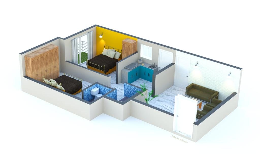 For Sale: 2 BHK, 3BHK Flat in Prime Location Shri Nagar