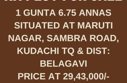NA Plot for sale in Auction at Maruti Nagar, Sambra Road