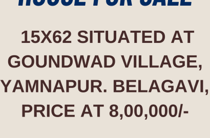House for sale in Auction at Goundwad Village, yamnapur. Belagavi