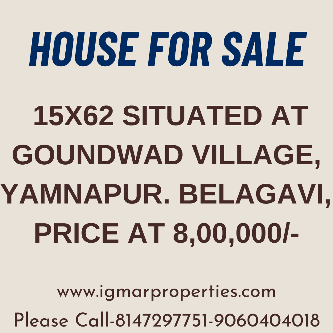 House for sale in Auction at Goundwad Village, yamnapur. Belagavi