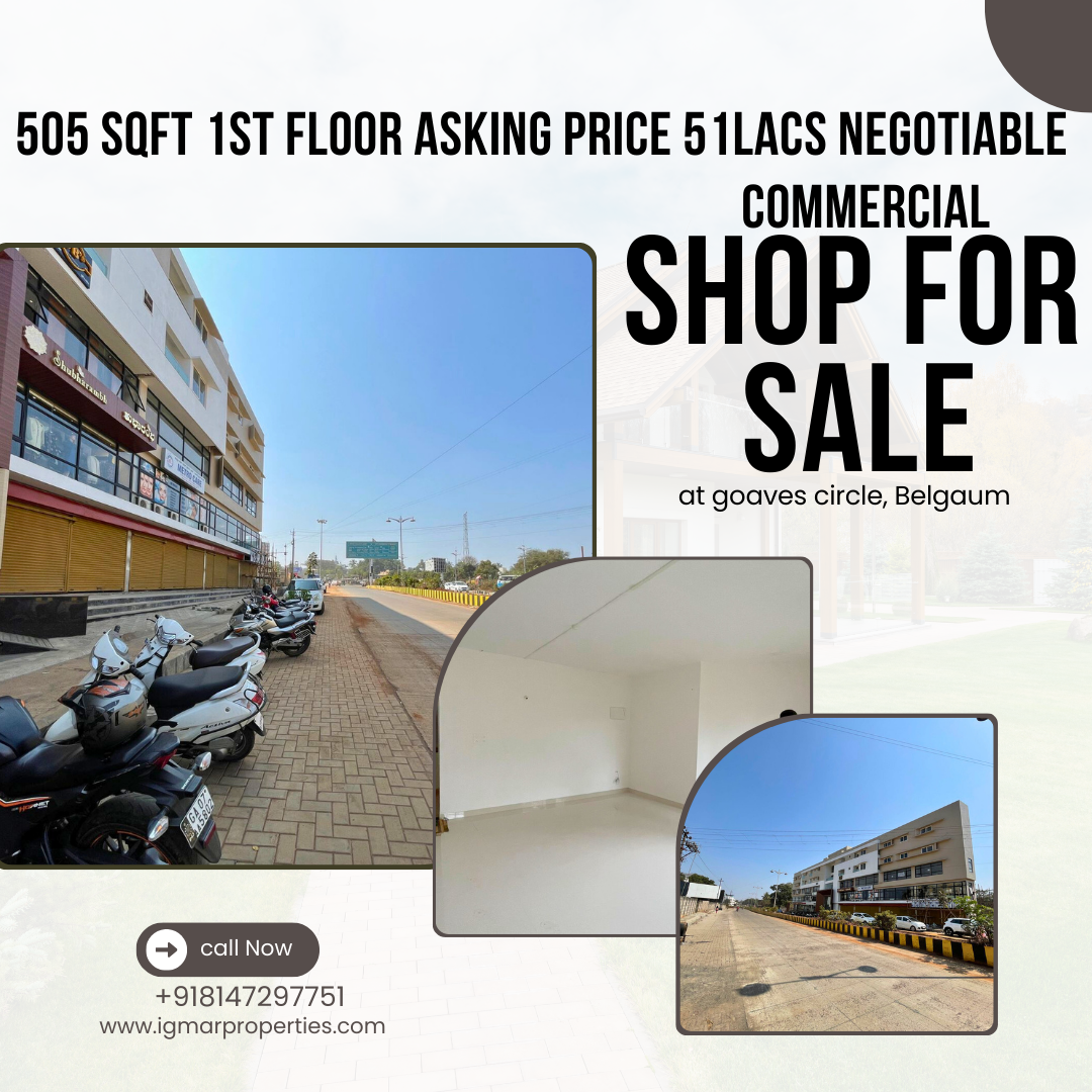 Commercial Shop For Sale at Goaves Circle, Belgaum