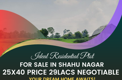 Ideal Residential Plot for Sale in shahu Nagar 25x40 Price 29lacs negotiable