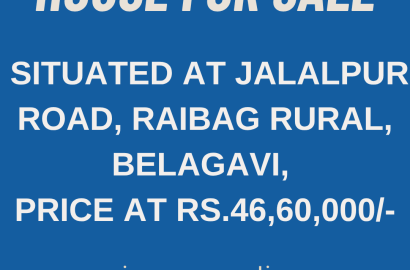 Individual House for sale in Auction at Jalalpur Road, Raibag Rural, Belagavi,