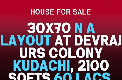 House for Sale at Devraj Urs Colony Kudachi Belgaum 30x70 N A Panchayat Layout