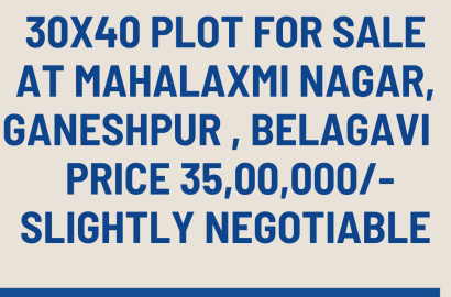30x40 plot for sale at mahalaxmi Nagar, ganeshpur