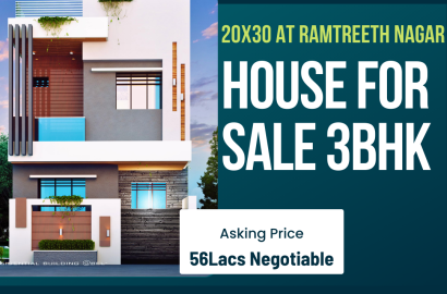 House For Sale 3bhk 20x30 at Ramtreeth Nagar