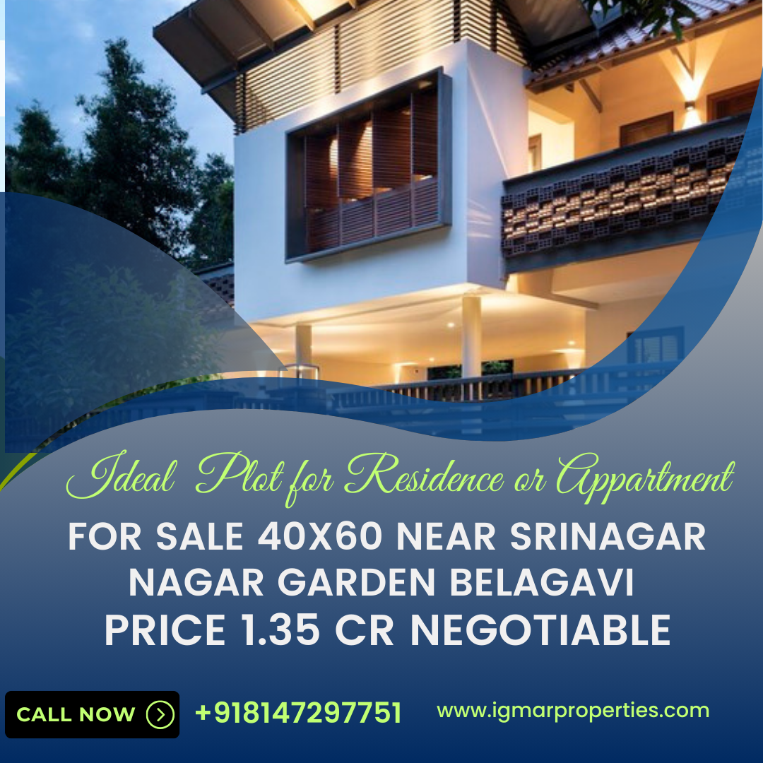 Ideal Plot for Residence or Appartment for Sale 40x60 Near Srinagar Nagar Garden