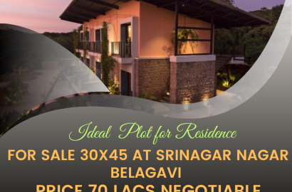 Ideal Plot for Residence for Sale 30x45 at Srinagar Nagar Belagavi