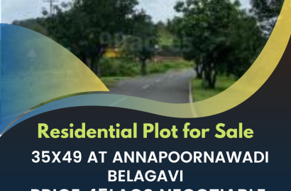 Residential Plot for Sale 35x49 At Annapoornawadi Belagavi