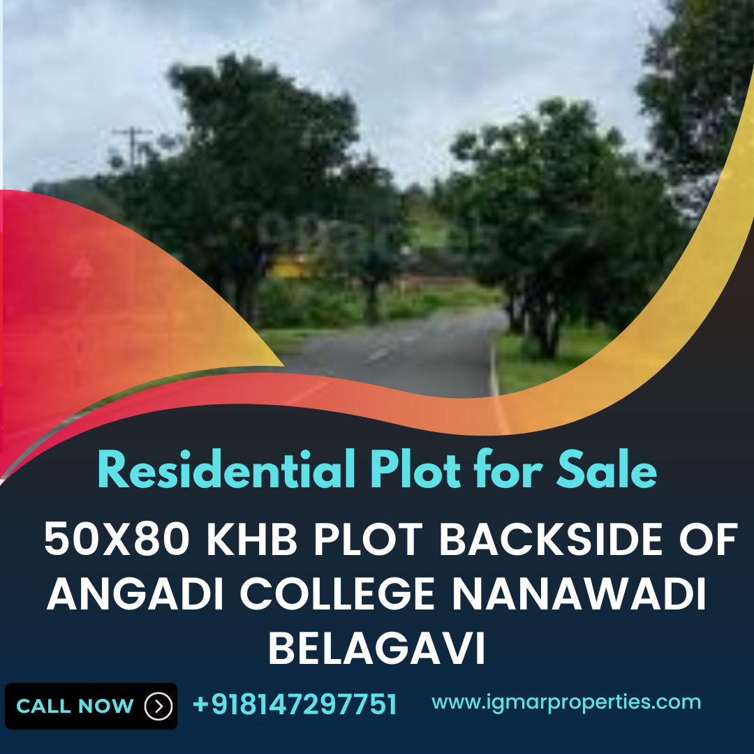 Residential Plot for Sale 50x80 KHB plot backside of angadi college nanawadi belagavi