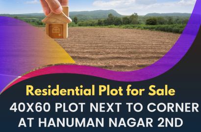 Residential Plot for sale at Hanuman Nagar 2nd Stage Next to Corner 40x60