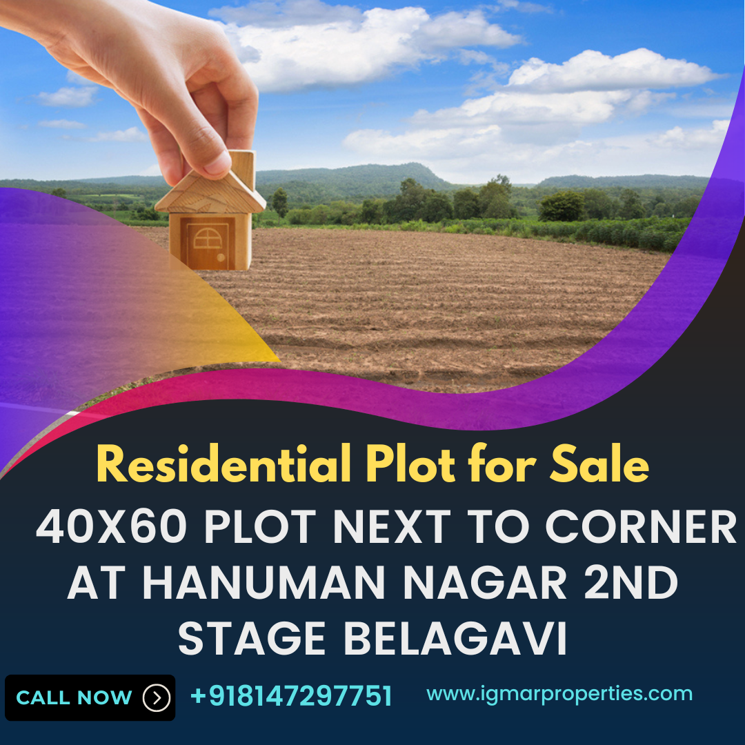 Residential Plot for sale at Hanuman Nagar 2nd Stage Next to Corner 40x60