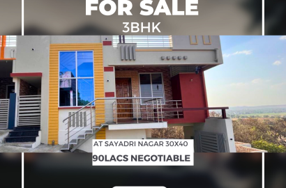 Modern home for sale 3bhk At Sahyadri Nagar belagavi 30x40