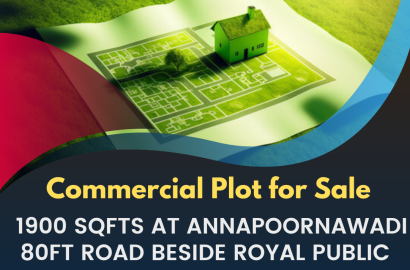 Commercial Plot for Sale 1900 Sqfts at Annapoornawadi 80ft Road Beside Royal Public School Belagavi