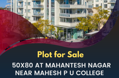 Plot for Sale 50x80 at Mahantesh Nagar Near Mahesh P U College Belagavi