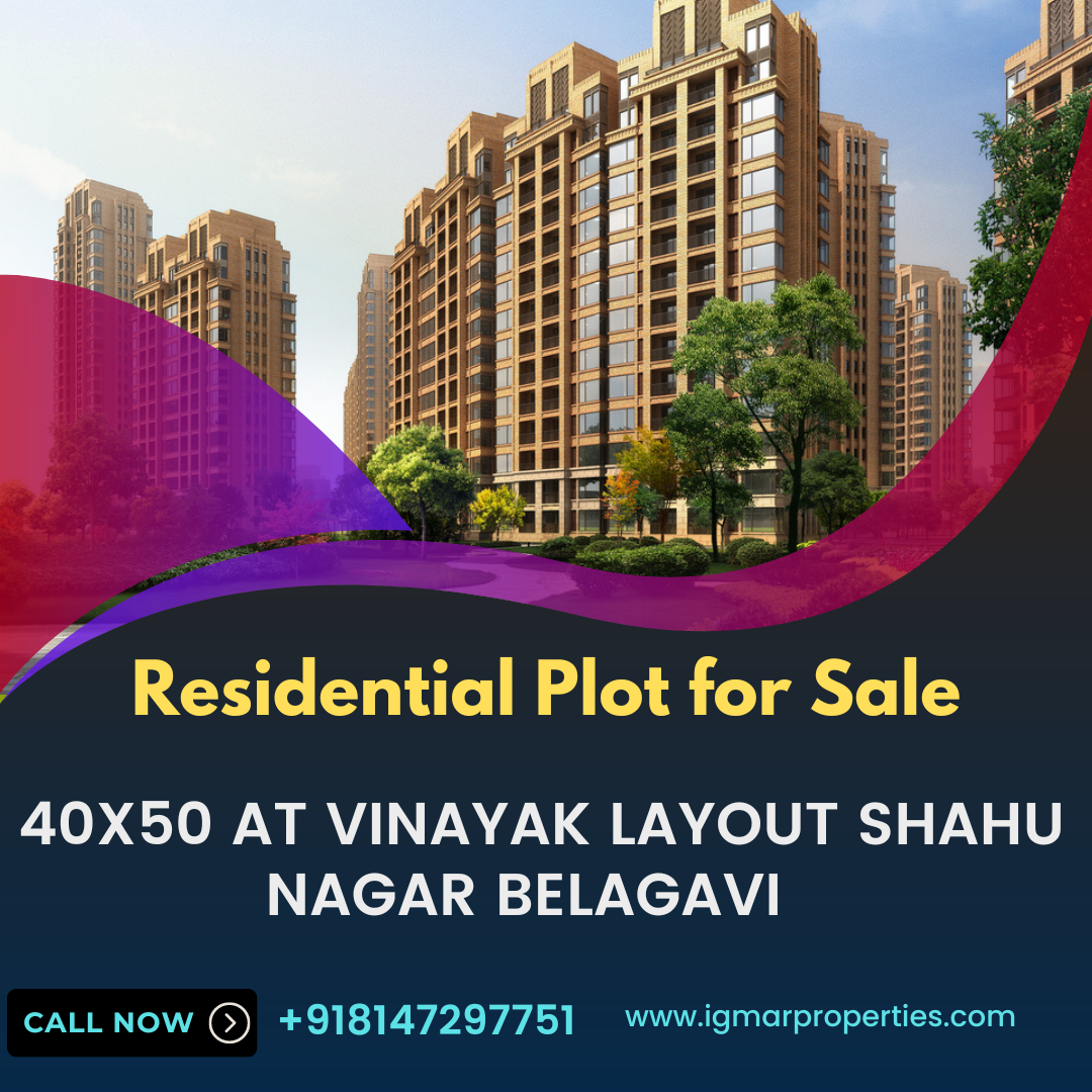 Residential Plot for Sale 40x50 at Vinayak Layout Shahu Nagar Belagavi