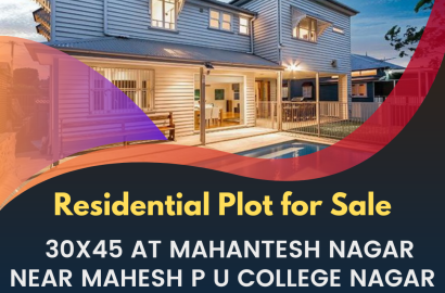 Residential Plot for Sale 30x45 at Mahantesh Nagar Near Mahesh P U College Nagar Belagavi