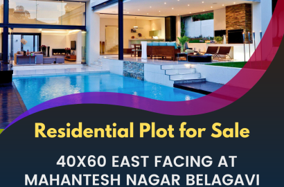 Residential Plot for Sale 40x60 east facing at mahantesh nagar belagavi