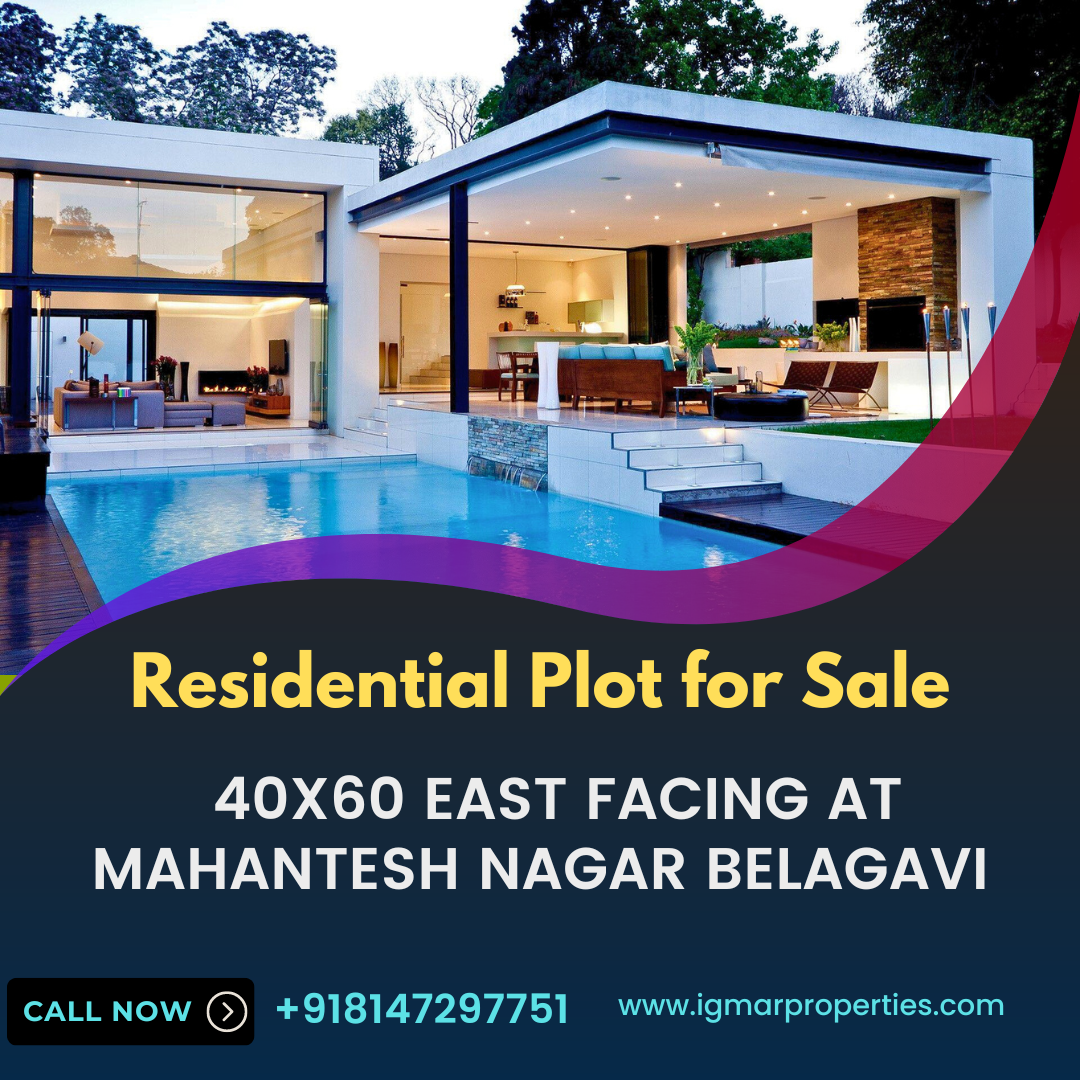 Residential Plot for Sale 40x60 east facing at mahantesh nagar belagavi