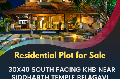 Residential Plot for Sale 30x40 south facing khb near siddharth temple belagavi