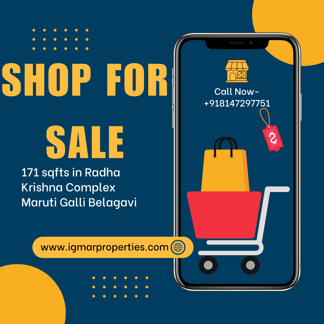 Shop For Sale 171 sqfts in Radha Krishna Complex Maruti Galli Belagavi