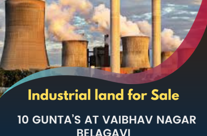 Industrial land for Sale 10 Gunta’s at vaibhav nagar belagavi 35 lacs Per Gunta