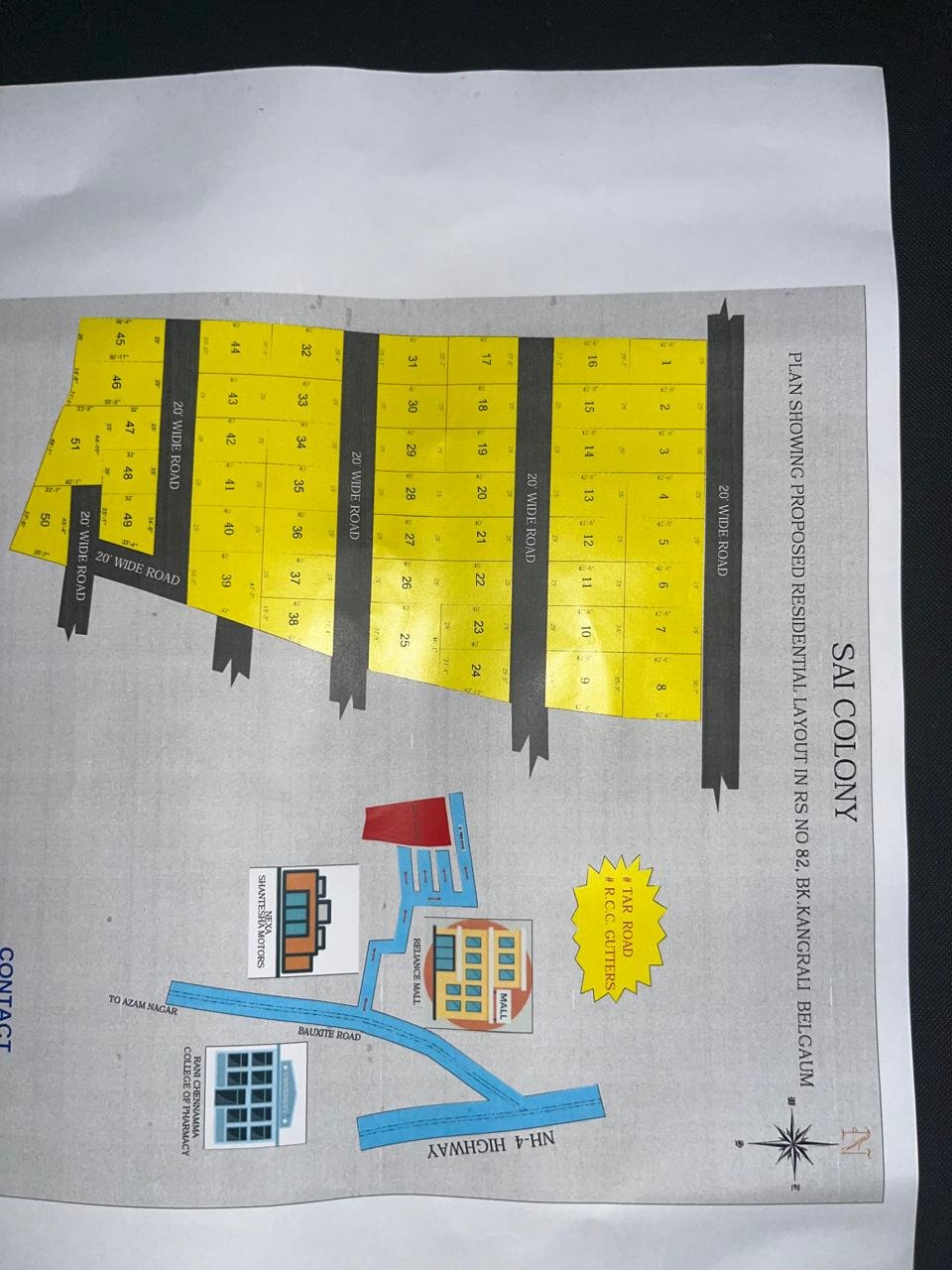 Plots For Sale in Sai Colony Backside of Reliance Mall